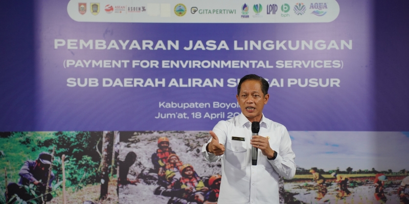 Kunjungi Klaten, Menteri Hanif Tinjau Proses Konservasi DAS dan Beberkan Skema PJL