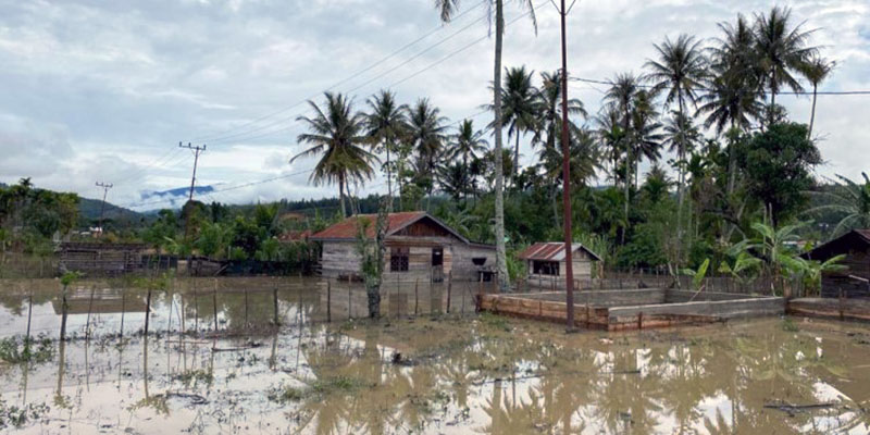 Sungai Aih Badak Meluap, Dua Kampung di Gayo Lues Terendam