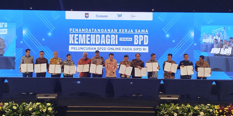 Kemendagri dan Asbanda Bekerjasama Luncurkan SP2D Online Melalui SIPD