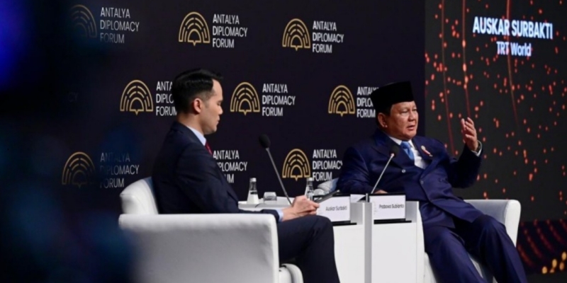 Di Forum Diplomasi Turki, Prabowo Kecam Negara Besar yang Bungkam atas Konflik Gaza