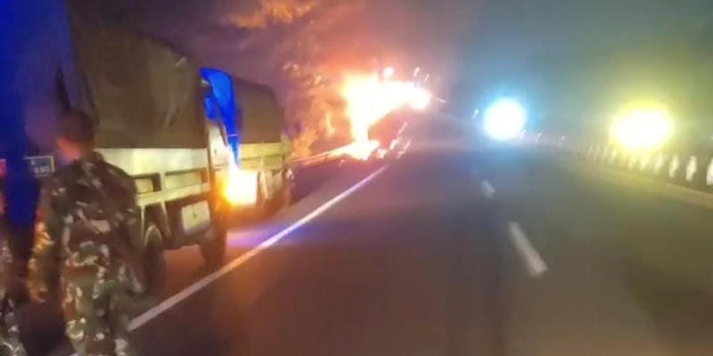 Satu Prajurit TNI Gugur dalam Insiden Kebakaran Truk NPS
