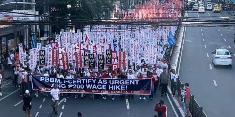 Ribuan Buruh Filipina Turun ke Jalan, Tuntut Kenaikan Upah