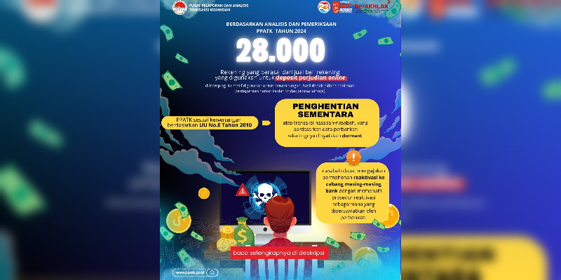 Rekening Nasabah Diblokir Tiba-tiba, Ini Penjelasan PPATK