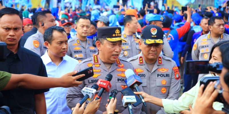 Dihadiri Prabowo, Kapolri Pastikan Kawal Sampai Tuntas Hari Buruh di Monas