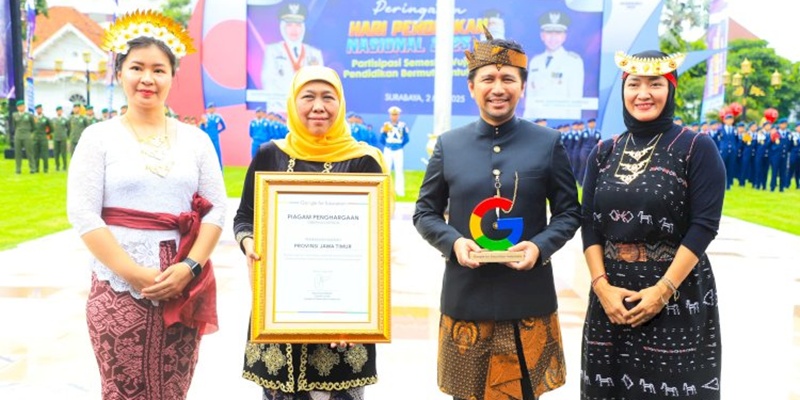 Jatim Peroleh Penghargaan Google di Hardiknas