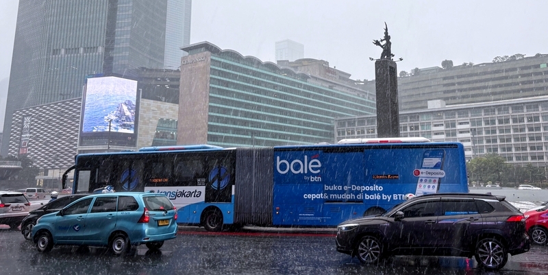 Hujan Ringan Berpeluang Basahi Sebagian Jakarta