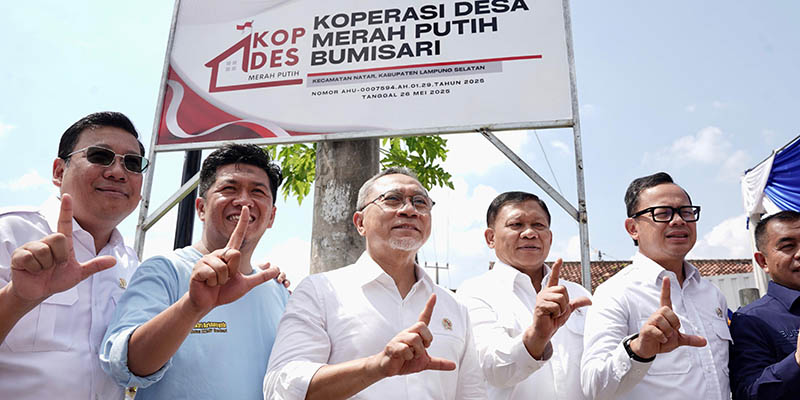 Kopdes Merah Putih Bumi Sari Lampung Beroperasi dengan Banyak Unit Usaha, Menko Zulhas: Tonggak Sejarah