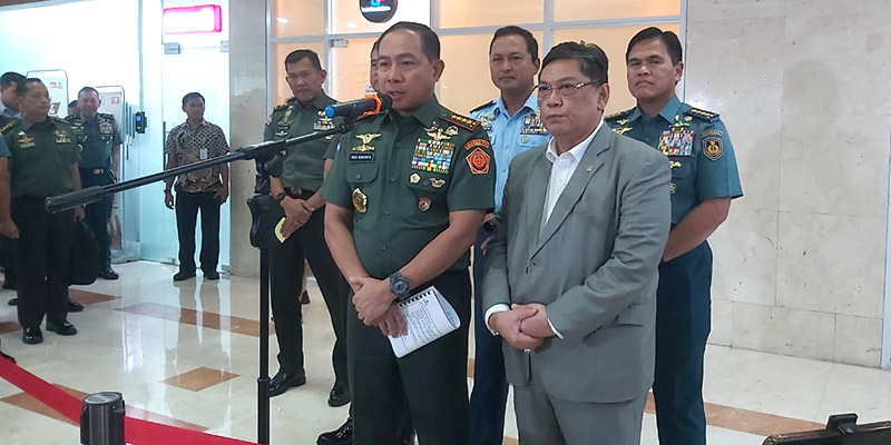 Rapat Tertutup Komisi I Bareng Panglima dan Tiga Kepala Staf Bahas MoU Pengawalan Kejaksaan