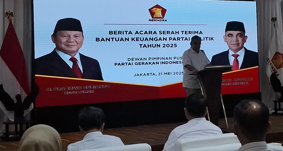 Gerindra Terima Bantuan Keuangan Rp20 Miliar