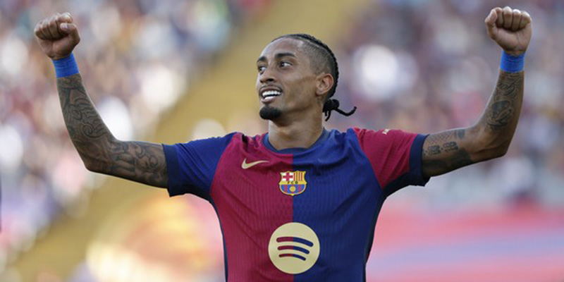 Raphinha Lewati Torehan Messi saat Barcelona Ditahan Imbang Inter