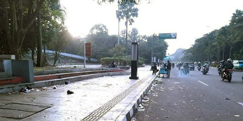 57,6 Ton Sampah Diangkut Petugas Usai Konvoi Persib Juara