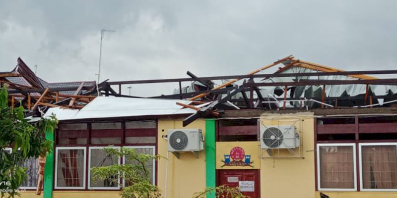 Angin Kencang Rusak Dua Sekolah dan Tiga Rumah di Aceh Tamiang