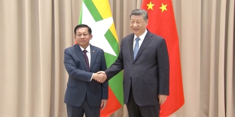 Perdana, Junta Myanmar Ketemu Xi Jinping di Moskow