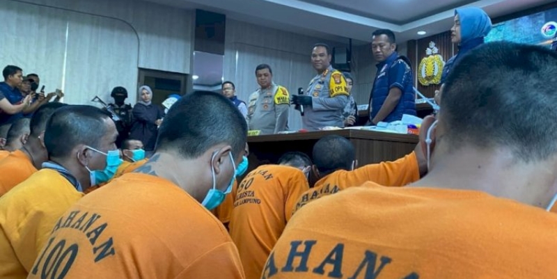 Polresta Bandar Lampung Ringkus 28 Tersangka Narkoba
