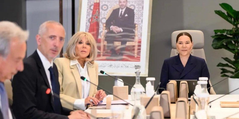 Putri Lalla Hasnaa Pimpin Rapat Perdana Yayasan Teater Kerajaan Rabat, Dihadiri Istri Macron