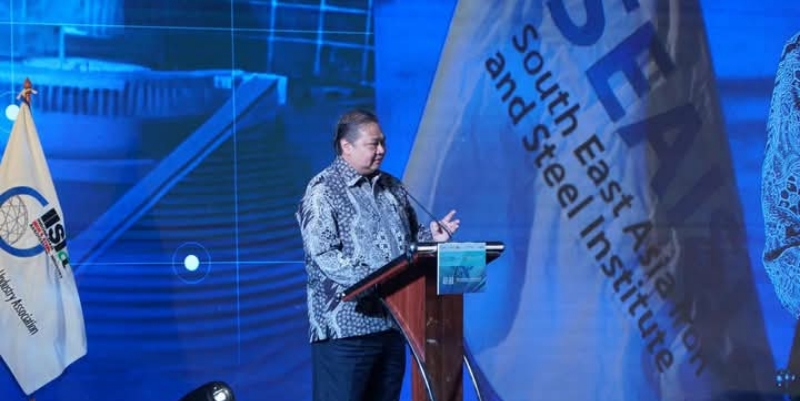 Menko Airlangga Dorong ASEAN Jaga Daya Saing Industri Besi dan Baja