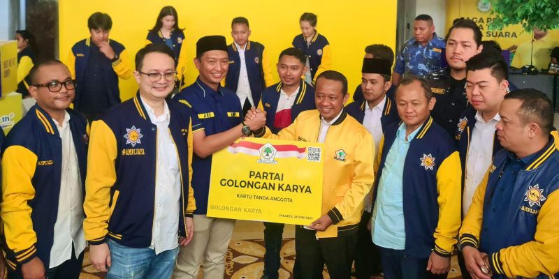 Momen HUT AMPI, Bahlil Sambut Aktivis Cipayung Plus Gabung Partai Golkar