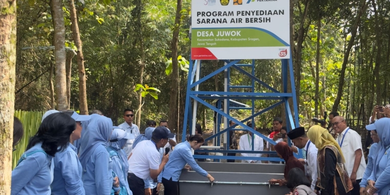 Pertamina dan Seruni Buka Akses Air Bersih untuk Warga Sragen