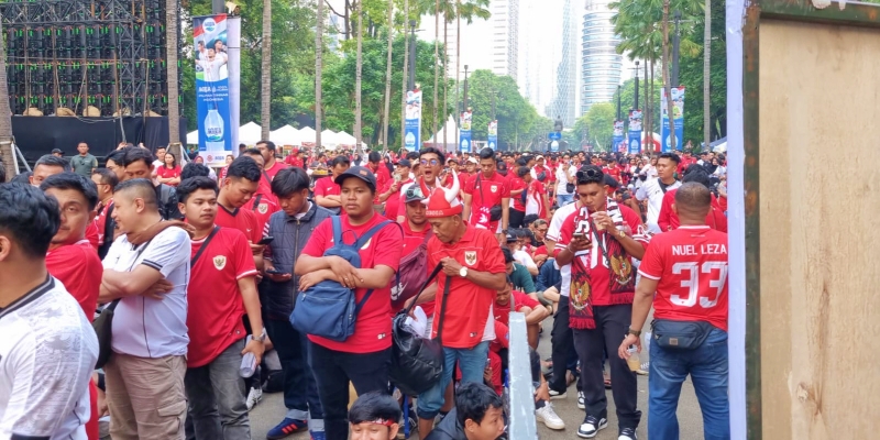 Suporter Timnas Indonesia Mulai Padati GBK