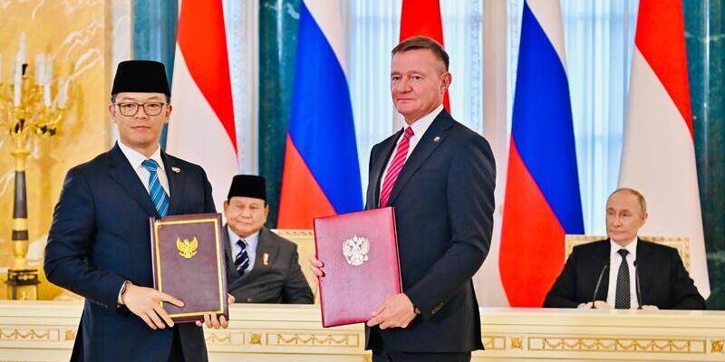 Prabowo-Putin Saksikan Pertukaran MoU Strategis