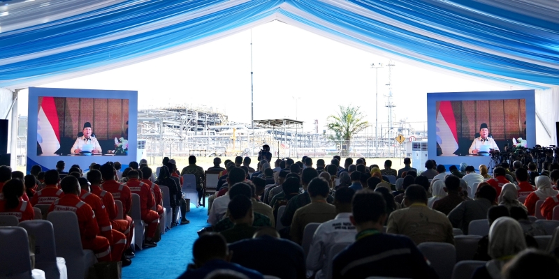 Prabowo Resmikan Peningkatan Produksi Minyak Blok Cepu 30 Ribu Barrel Per Hari