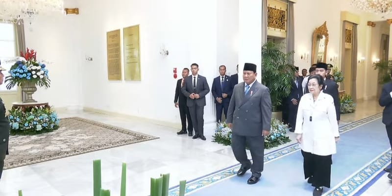 Prabowo Bareng Megawati Hadir di Upacara Hari Lahir Pancasila 2025