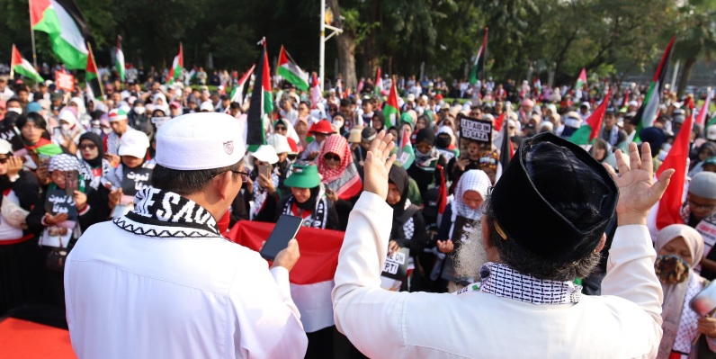Ribuan Warga Jabodetabek Kecam Dunia Bungkam  terhadap Genosida Gaza