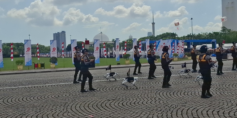 Pameran robodog di Monumen Nasional (Monas), Jakarta Pusat/RMOL