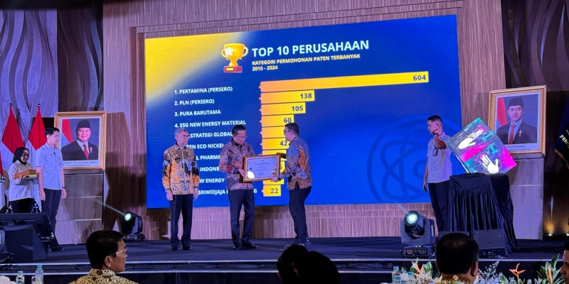 Pertamina Raih Penghargaan Paten Terbanyak dari Kemenkumham
