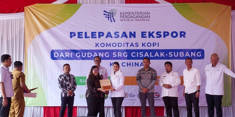 bank bjb Motor Penggerak Ekspor 54 Ton Kopi Subang ke China