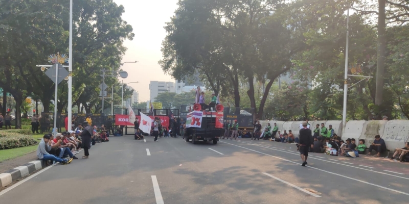 Unjuk Rasa Tuntut Komisi 10 Persen Tak Diminati Driver Ojol