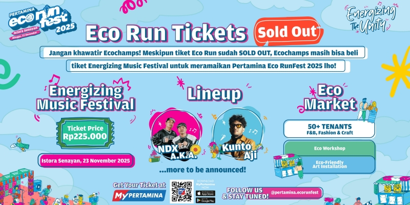 Tiket Eco Run Sold Out, Saatnya Energizing Music Festival