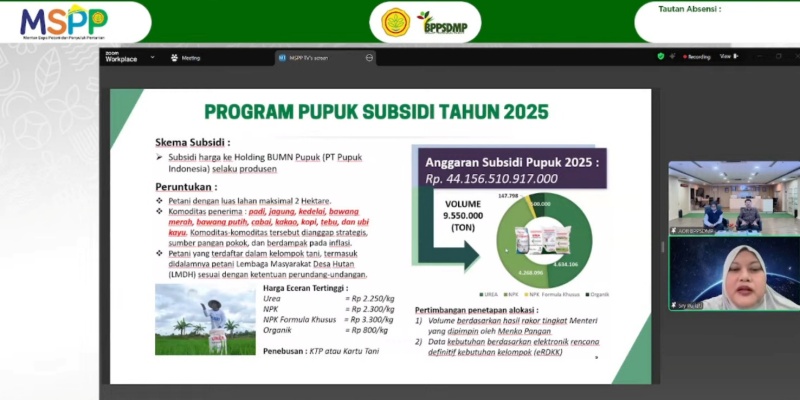 Kementan Tegaskan Peran Strategis Penyuluh  Program Pupuk Bersubsidi