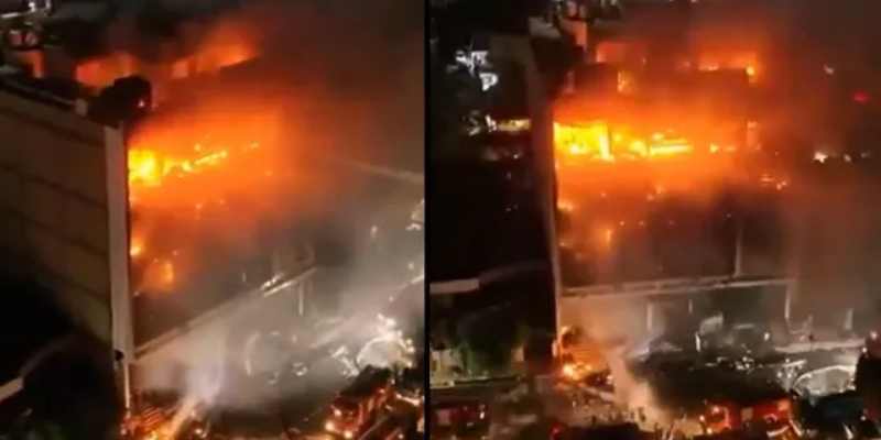 Kebakaran Hebat Melanda Mal Irak, 60 Orang Tewas di Tempat