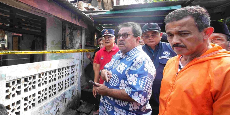 Kebakaran Bukit Duri Telan Korban Jiwa, Rano Karno Tinjau Lokasi