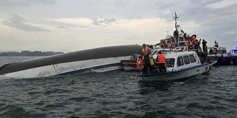 Kapal Wisata Terbalik di Vietnam, 34 Turis Tewas