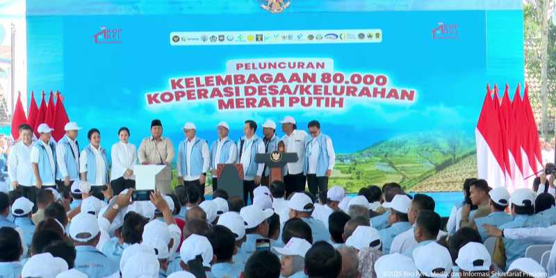 Prabowo Resmikan Pembentukan 80.081 Kopdes Merah Putih di Seluruh Indonesia