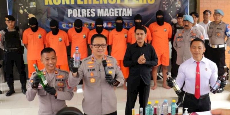 Ungkap Tujuh Perkara Narkoba, Polres Magetan Amankan 11 Tersangka