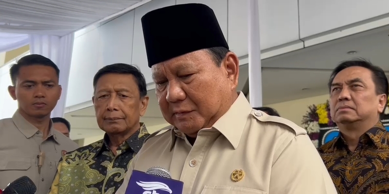 Melayat ke Rumah Duka Kwik Kian Gie, Prabowo: Indonesia Kehilangan Putra Terbaik