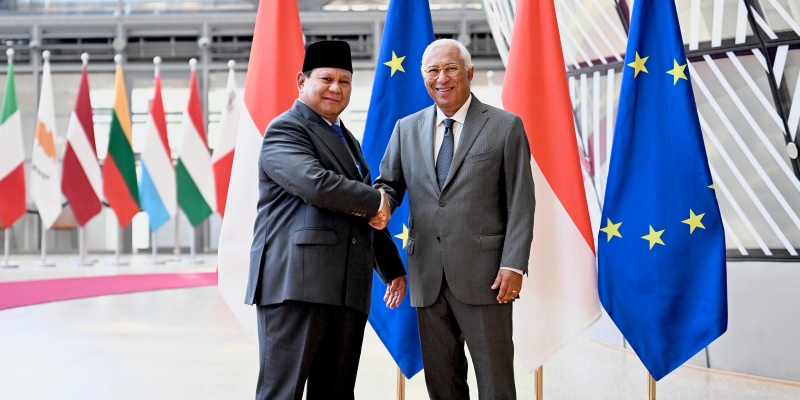 Temui Dewan Eropa, Prabowo Soroti Kemajuan Signifikan IEU-CEPA