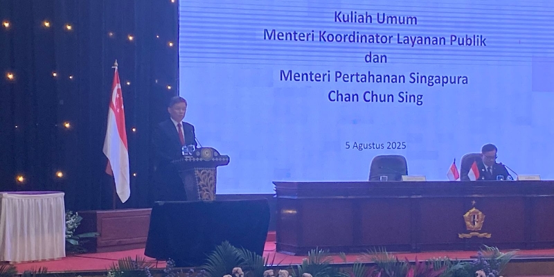 Menhan Singapura Tegaskan Komitmen Kolaborasi Strategis di Lemhannas RI