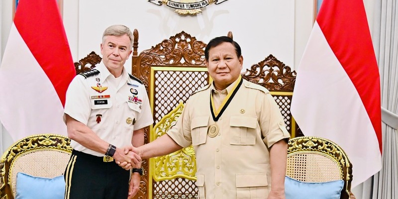 Prabowo Terima Medali Kehormatan dari Komando Operasi Khusus AS