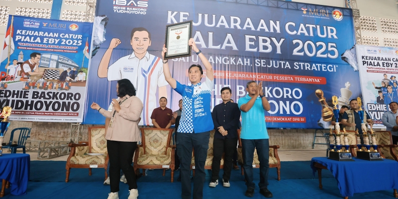 Kejuaraan Catur Piala EBY 2025 Raih Rekor MURI