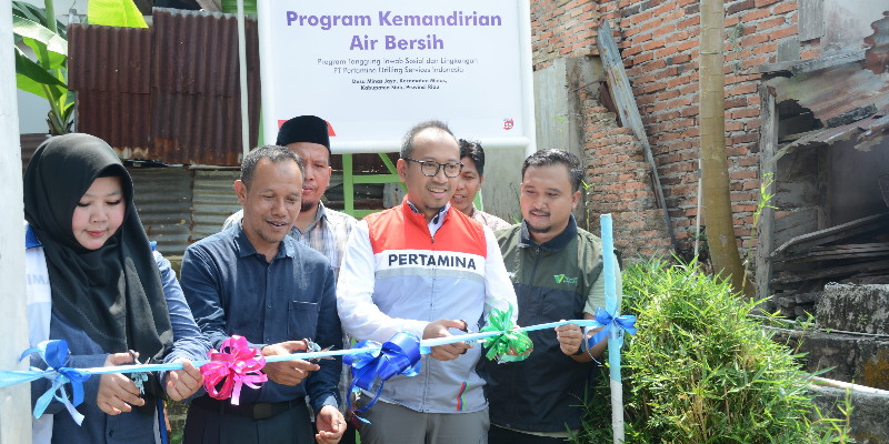 Pertamina Drilling Bangun Sumur Air Bersih untuk 58 KK di  Siak