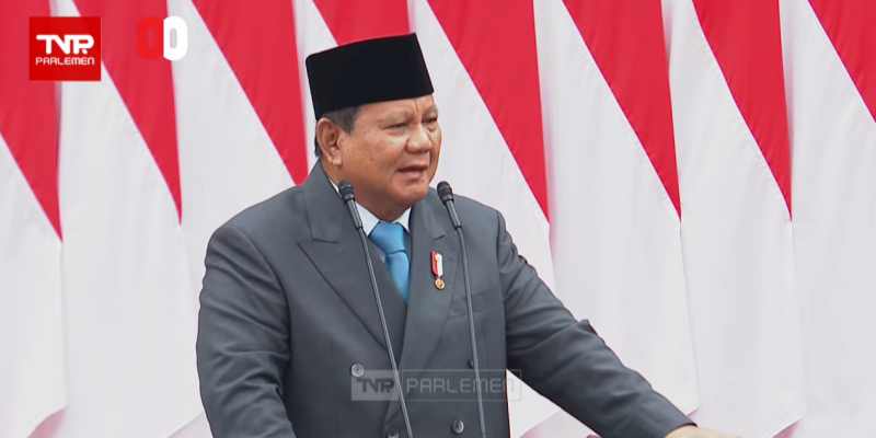 Kelakar Prabowo Absen Ketum Gerindra di Sidang Tahunan 2025