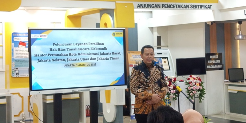 BPN Jakarta Alihkan Layanan Peralihan Hak Tanah Secara Elektronik
