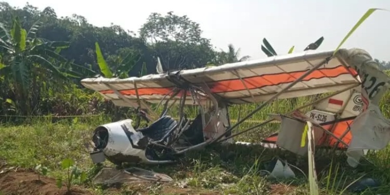 Marsma TNI AU Tewas dalam Kecelakaan Pesawat Gantole di Ciampea Bogor