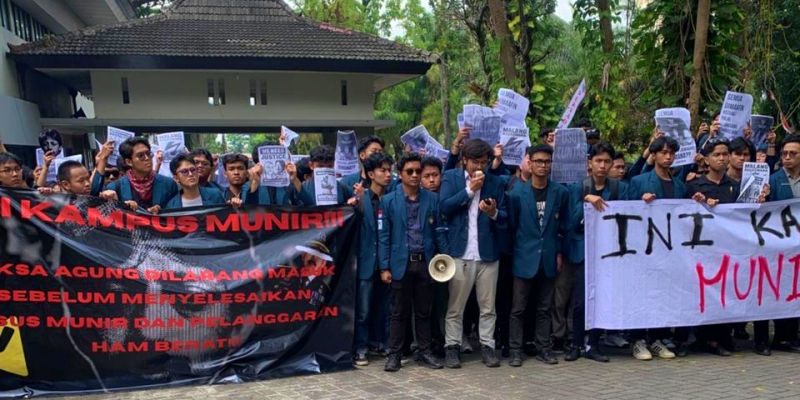 Kedatangan Jaksa Agung di Universitas Brawijaya Disambut Penolakan Mahasiswa