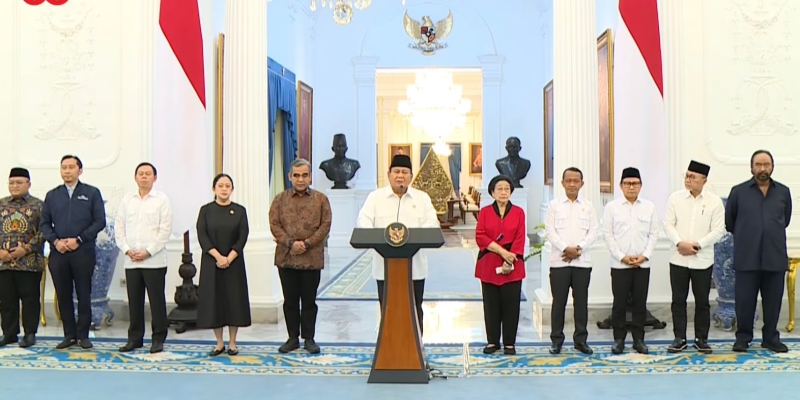 Konferensi Pers Prabowo