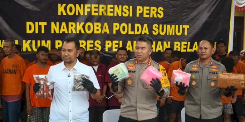 Polda Sumut Bekuk 279 Tersangka Narkoba